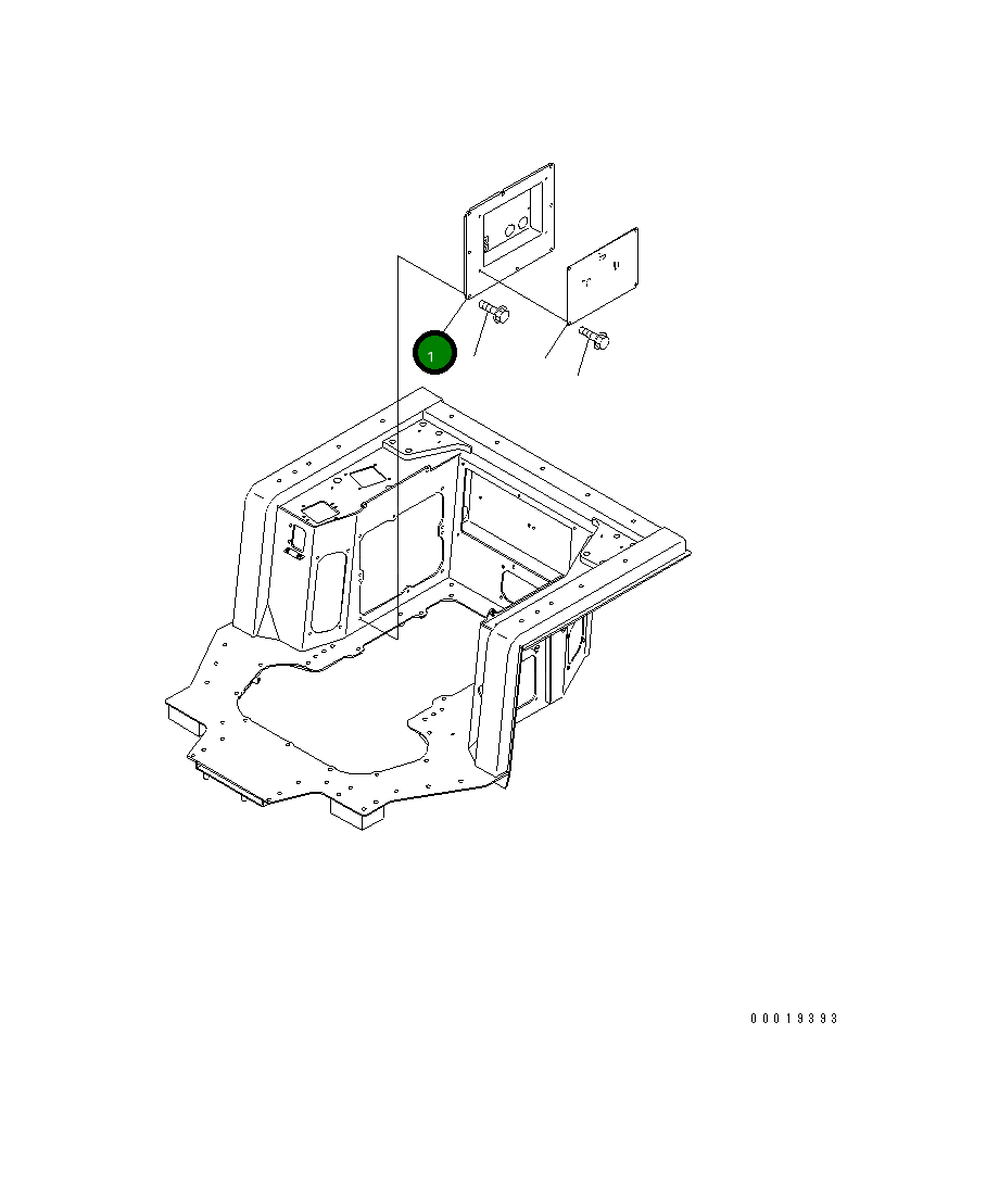 Крышка 17M-54-46510  Komatsu