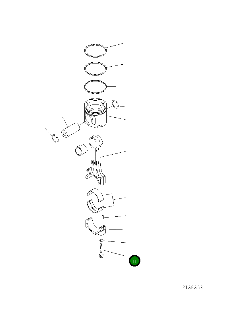 Болт 6215-31-3310  Komatsu