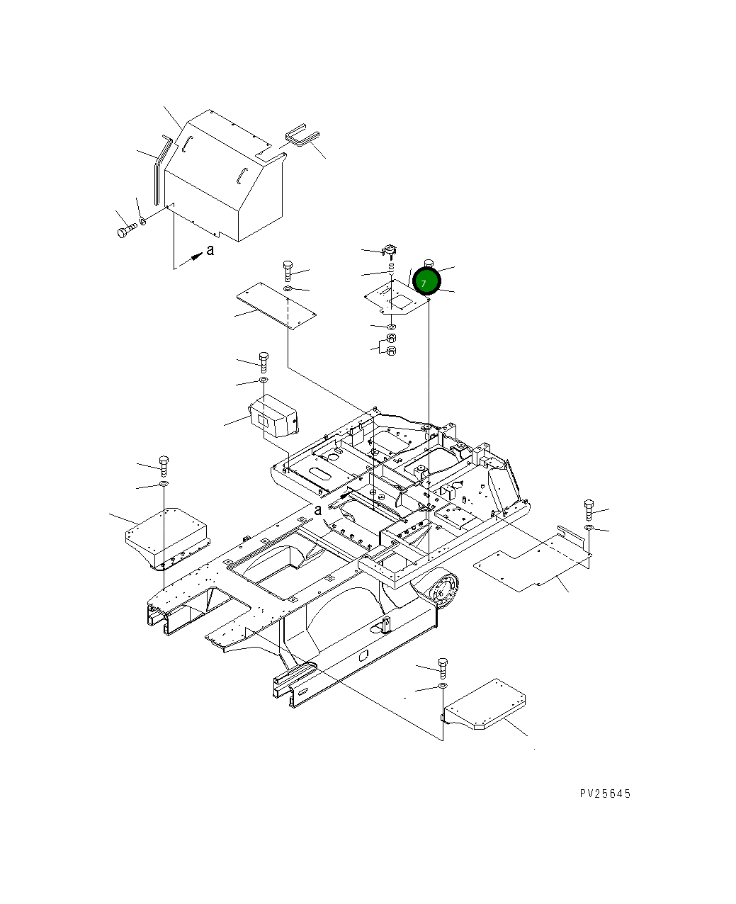 Крышка 8206-54-3232  Komatsu