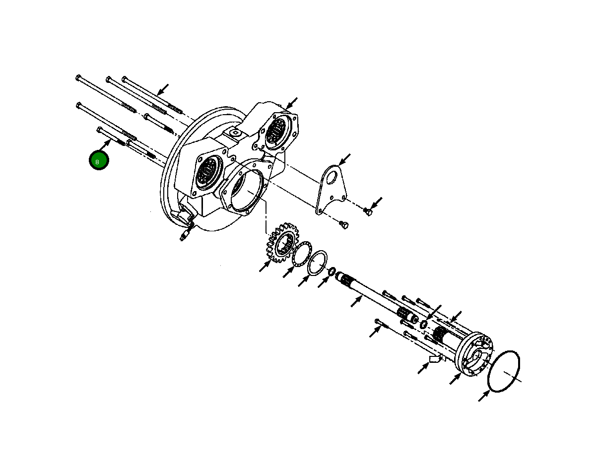 Болт 1438 210 H1  Komatsu