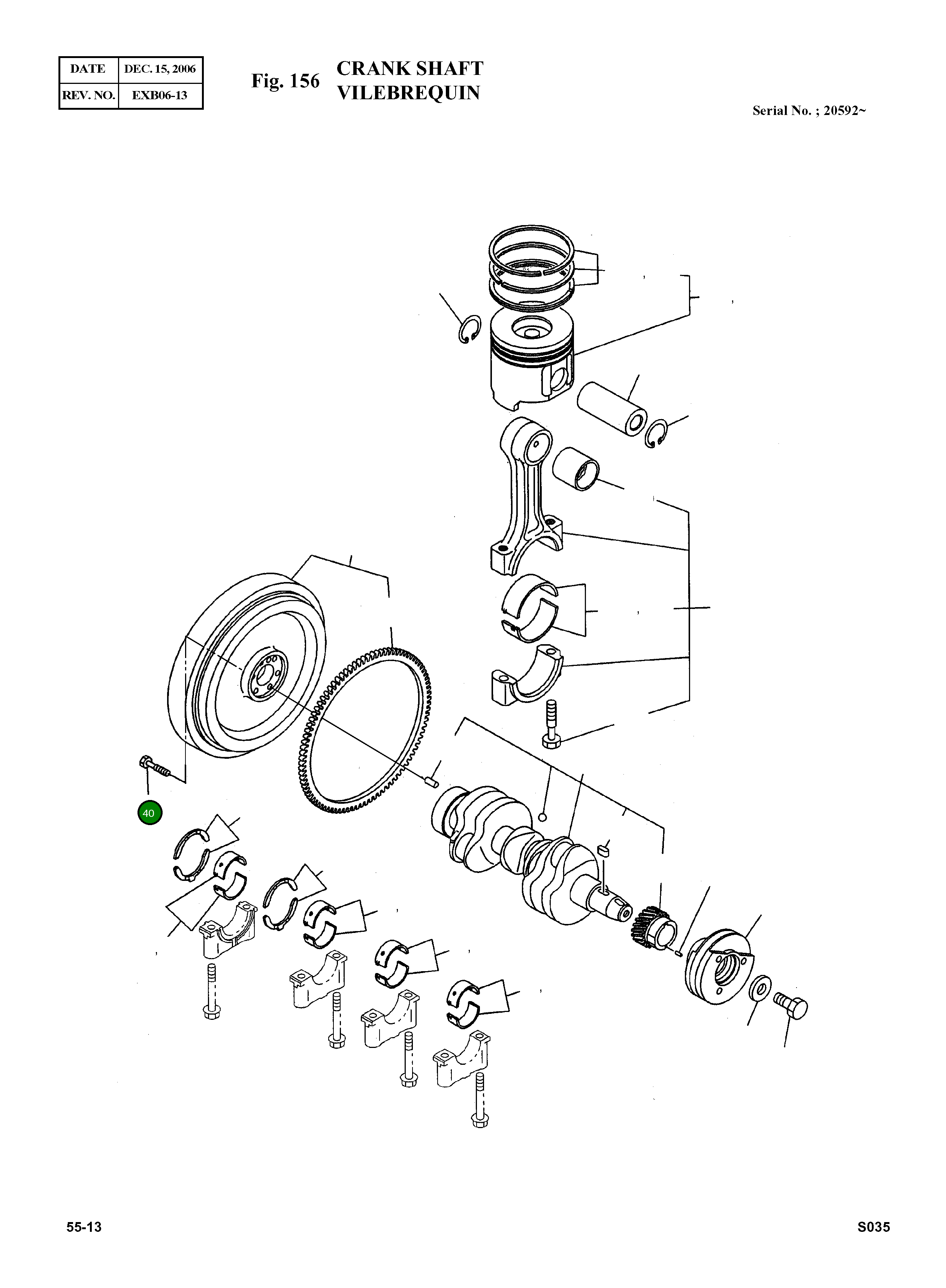 Болт 586400-0970 Komatsu