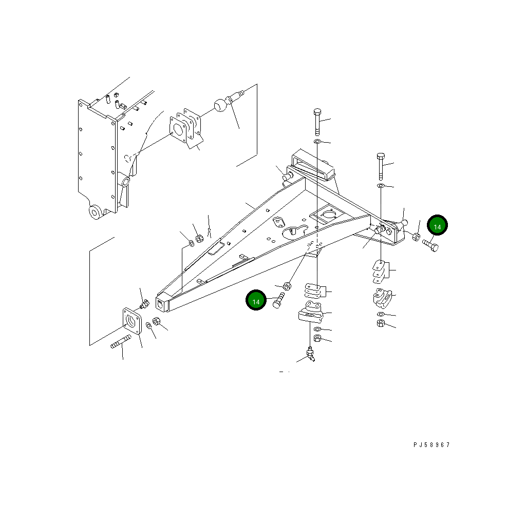 Болт 01016-52270 Komatsu