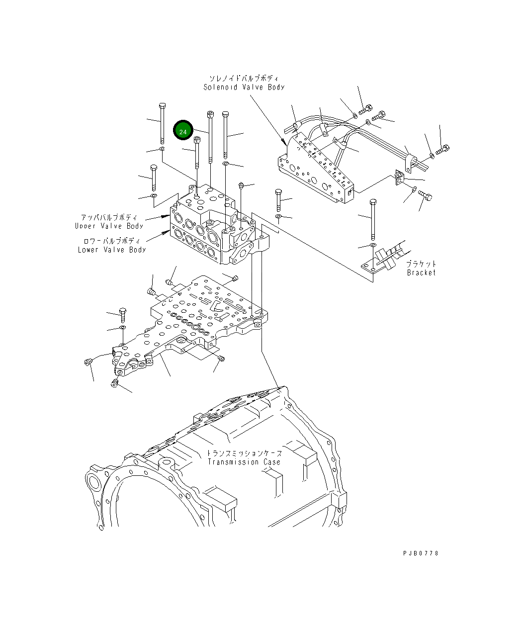 Болт 17A-15-15860 Komatsu