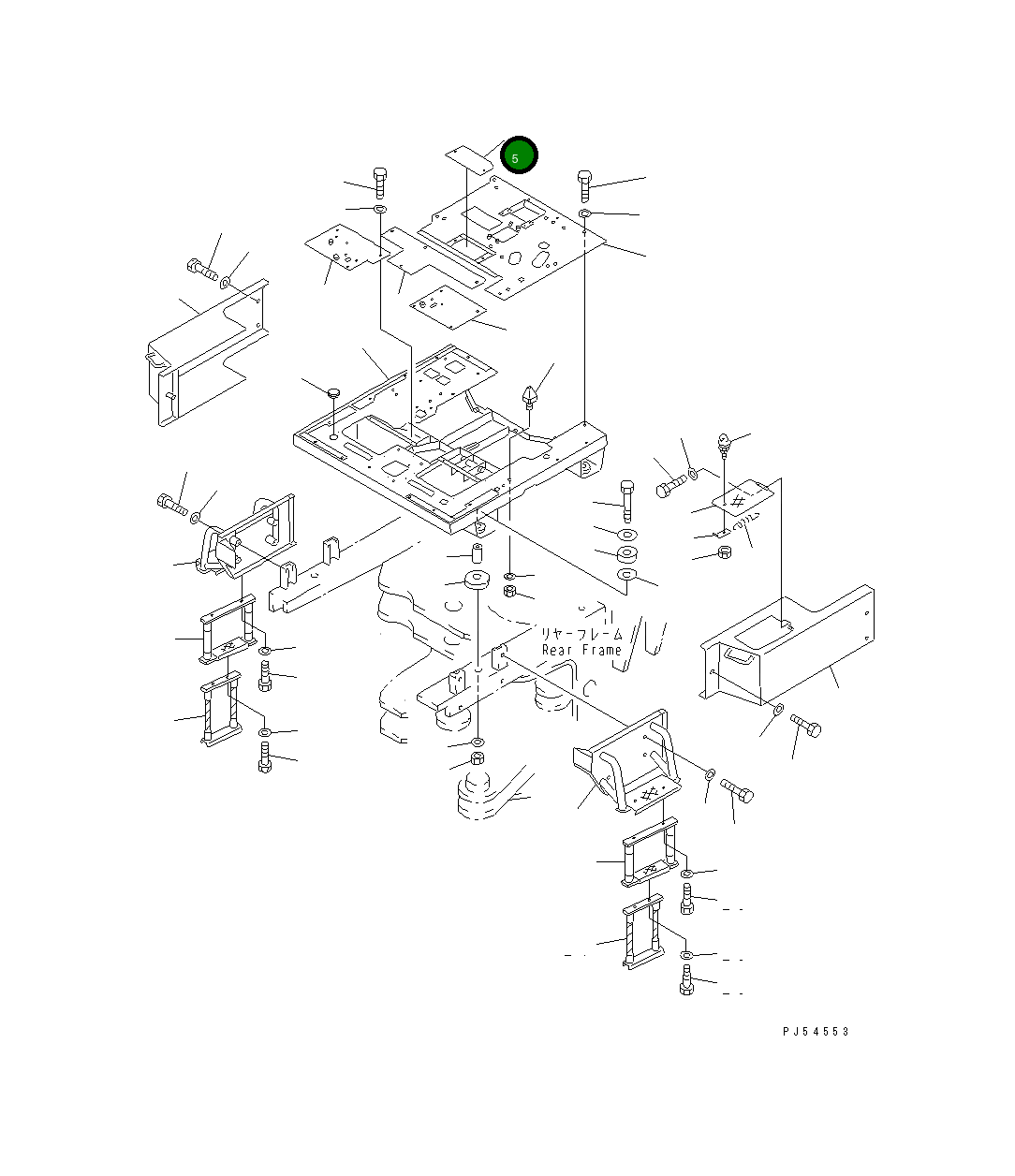 Крышка 235-54-31260 Komatsu