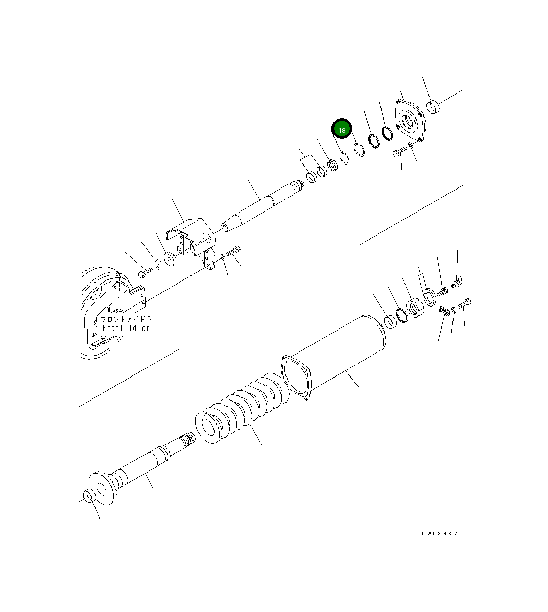 Кольцо 04077-00090 Komatsu