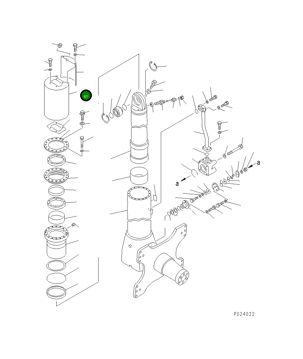 Крышка 561-50-63171 Komatsu