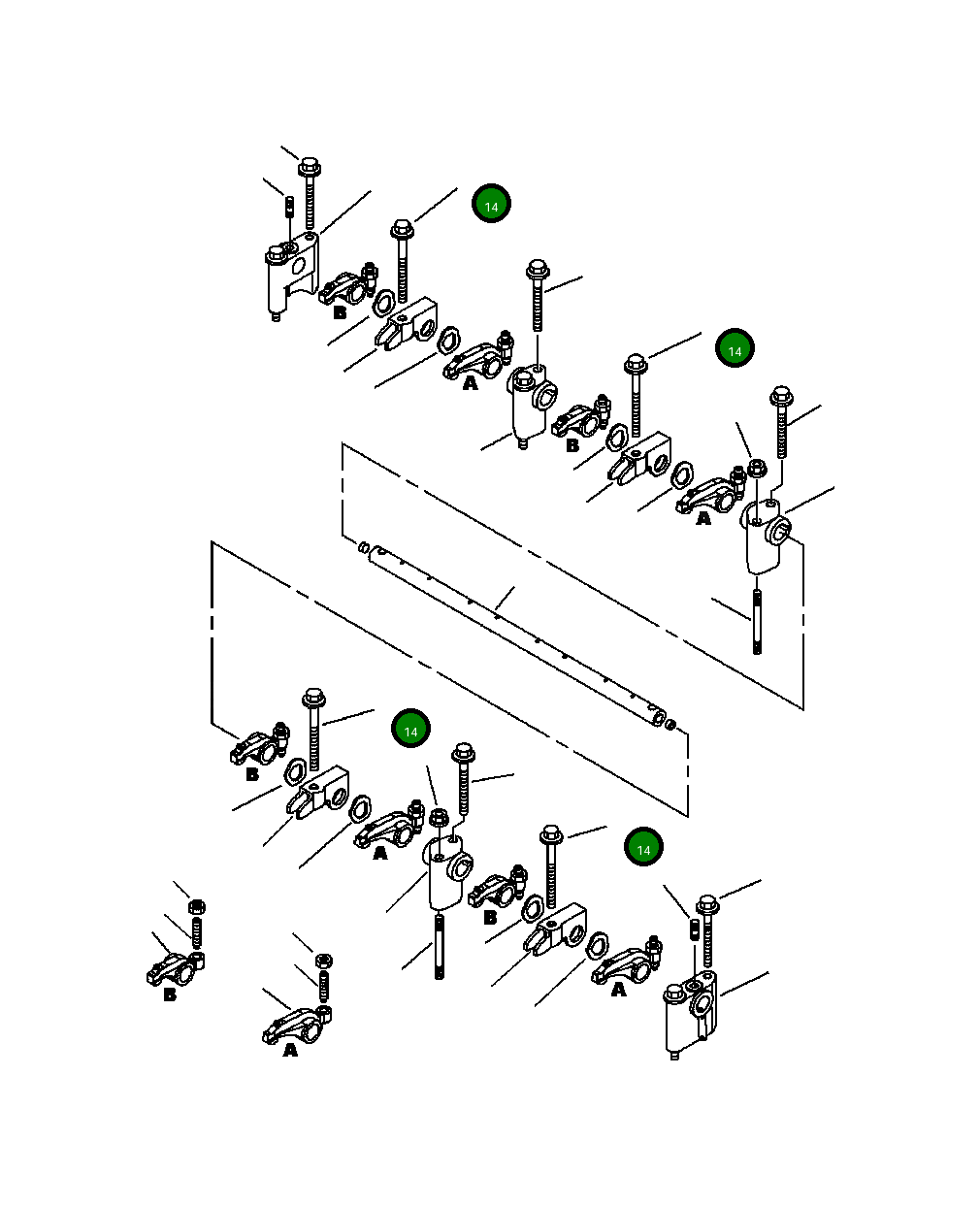 Болт YM261060-80902 Komatsu