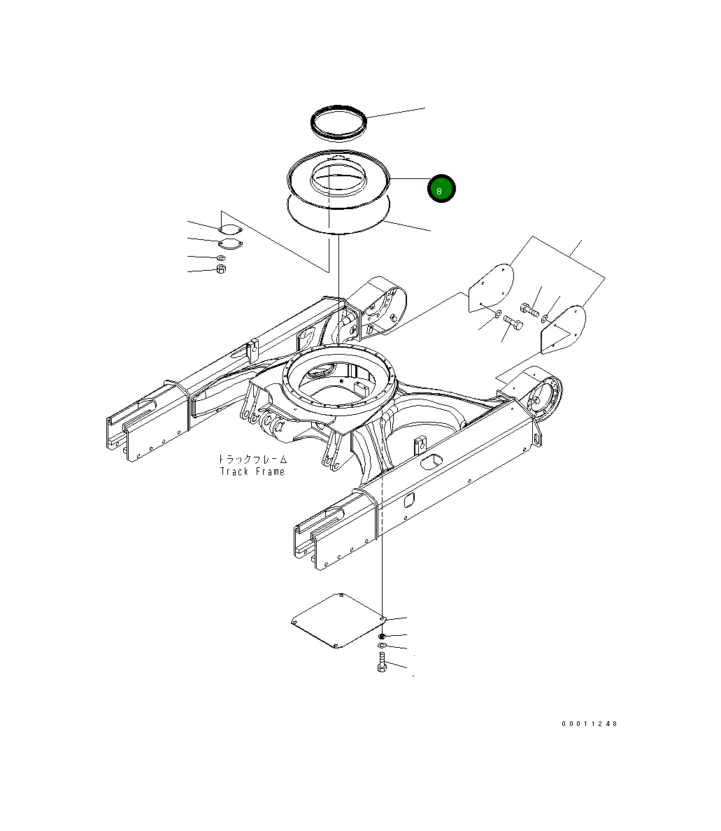 Крышка 22M-30-23320 Komatsu