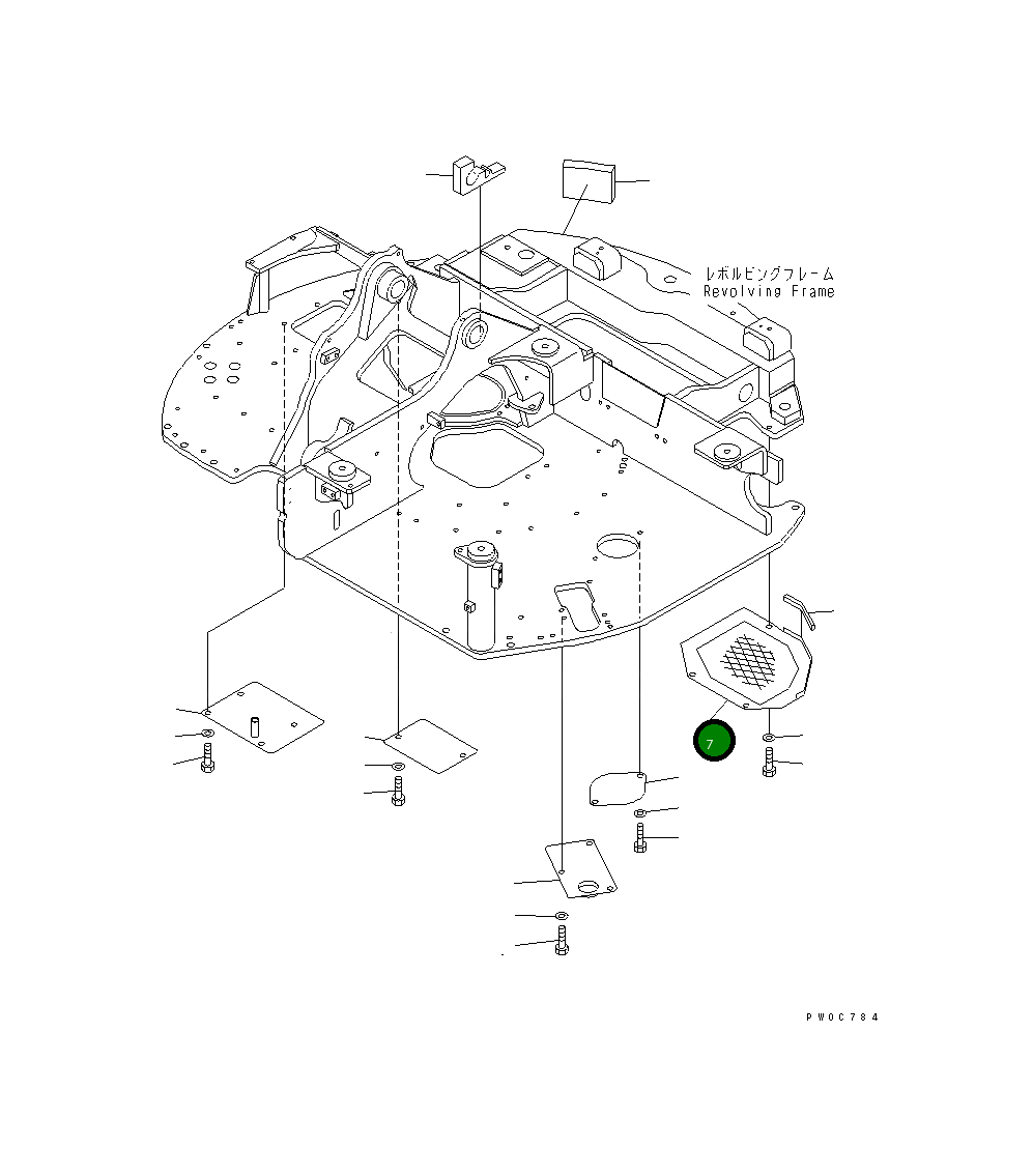 Крышка 20U-46-41120  Komatsu