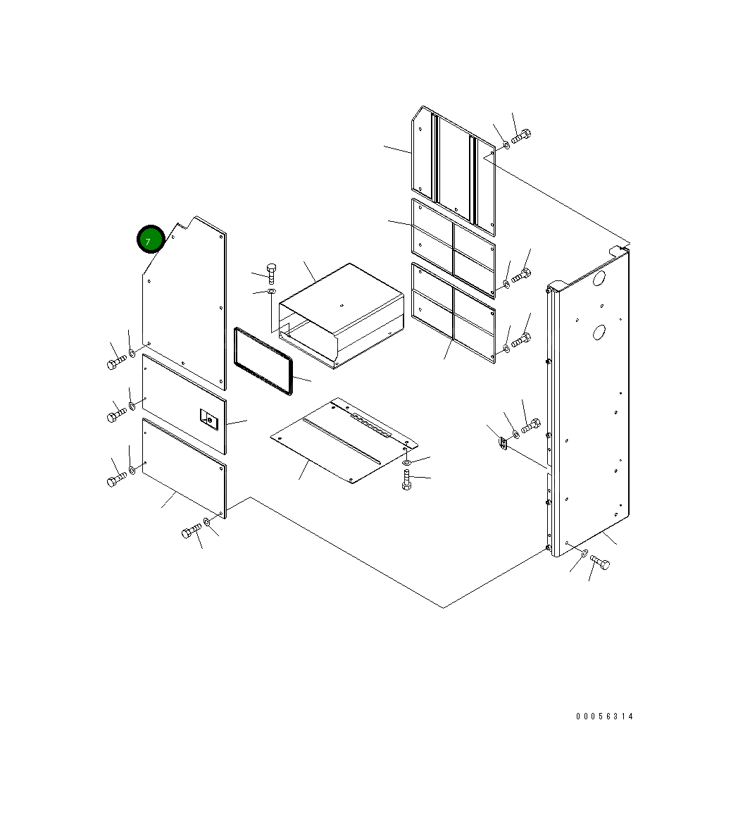 Крышка 427-54-27410  Komatsu