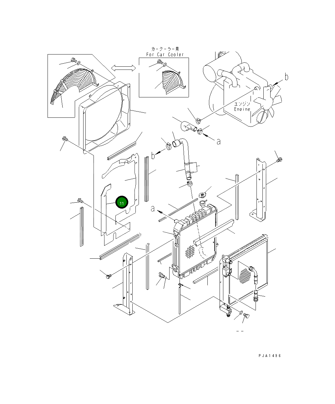 Крышка 21W-03-21221 Komatsu