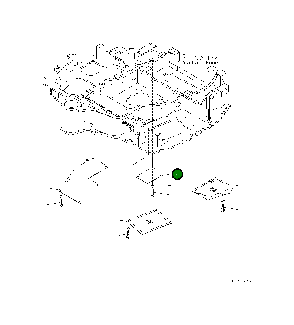 Крышка 22M-46-21161 Komatsu
