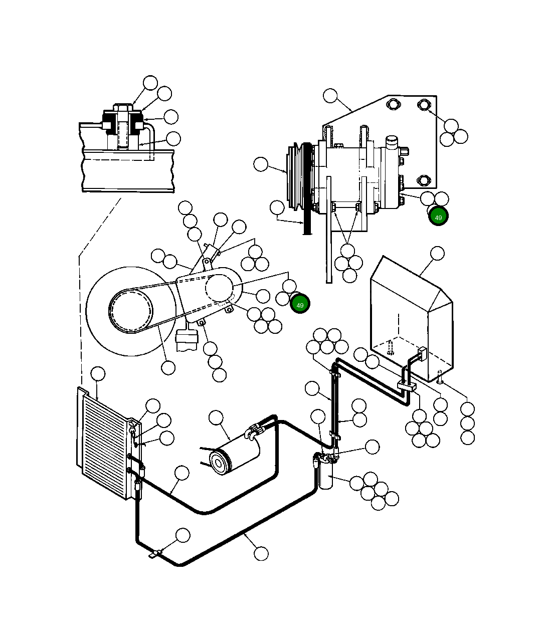 Кольцо уплотнительное (O-Ring) WA1733 Komatsu