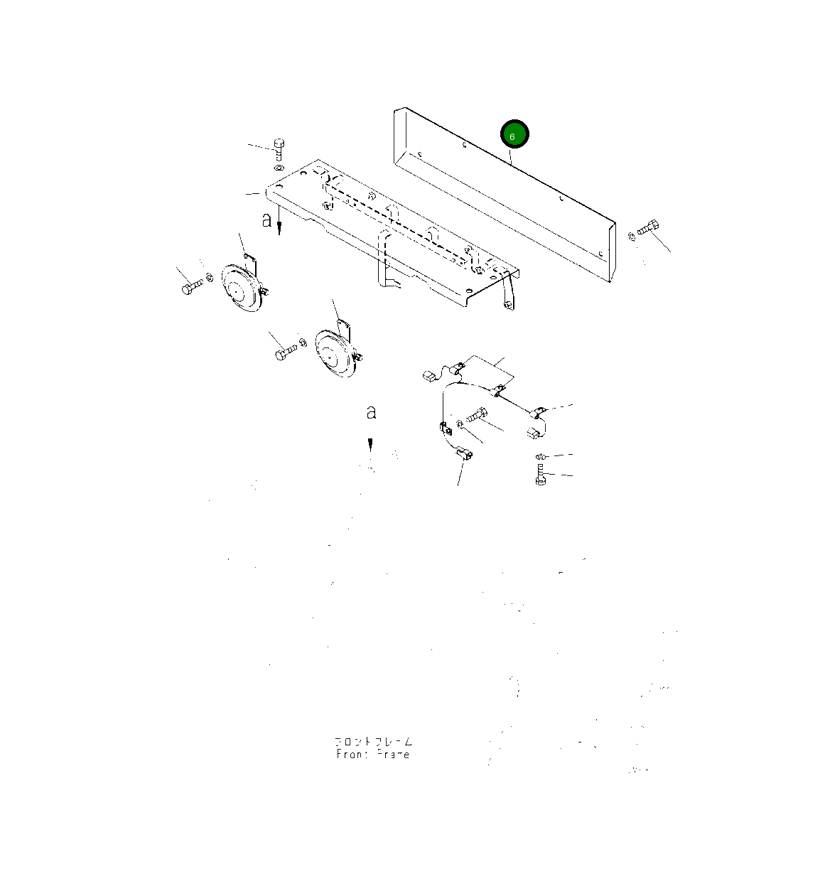 Крышка 425-Z70-3710  Komatsu