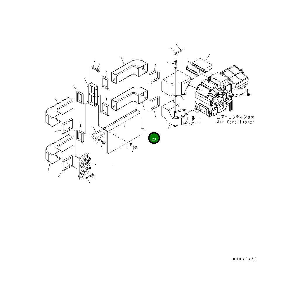 Крышка 56E-07-22432 Komatsu