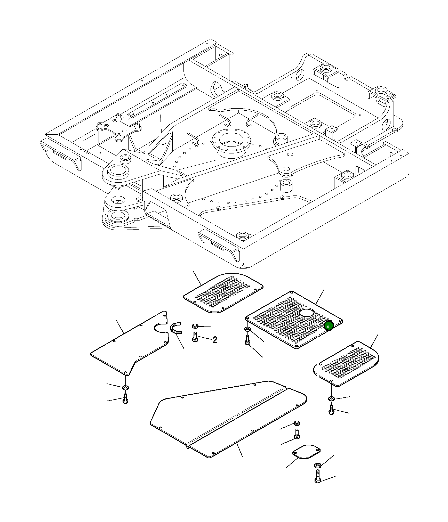 Крышка 226-54-11540 Komatsu