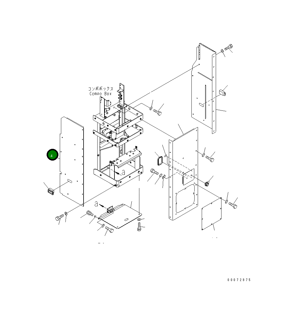 Крышка 426-43-39423 Komatsu