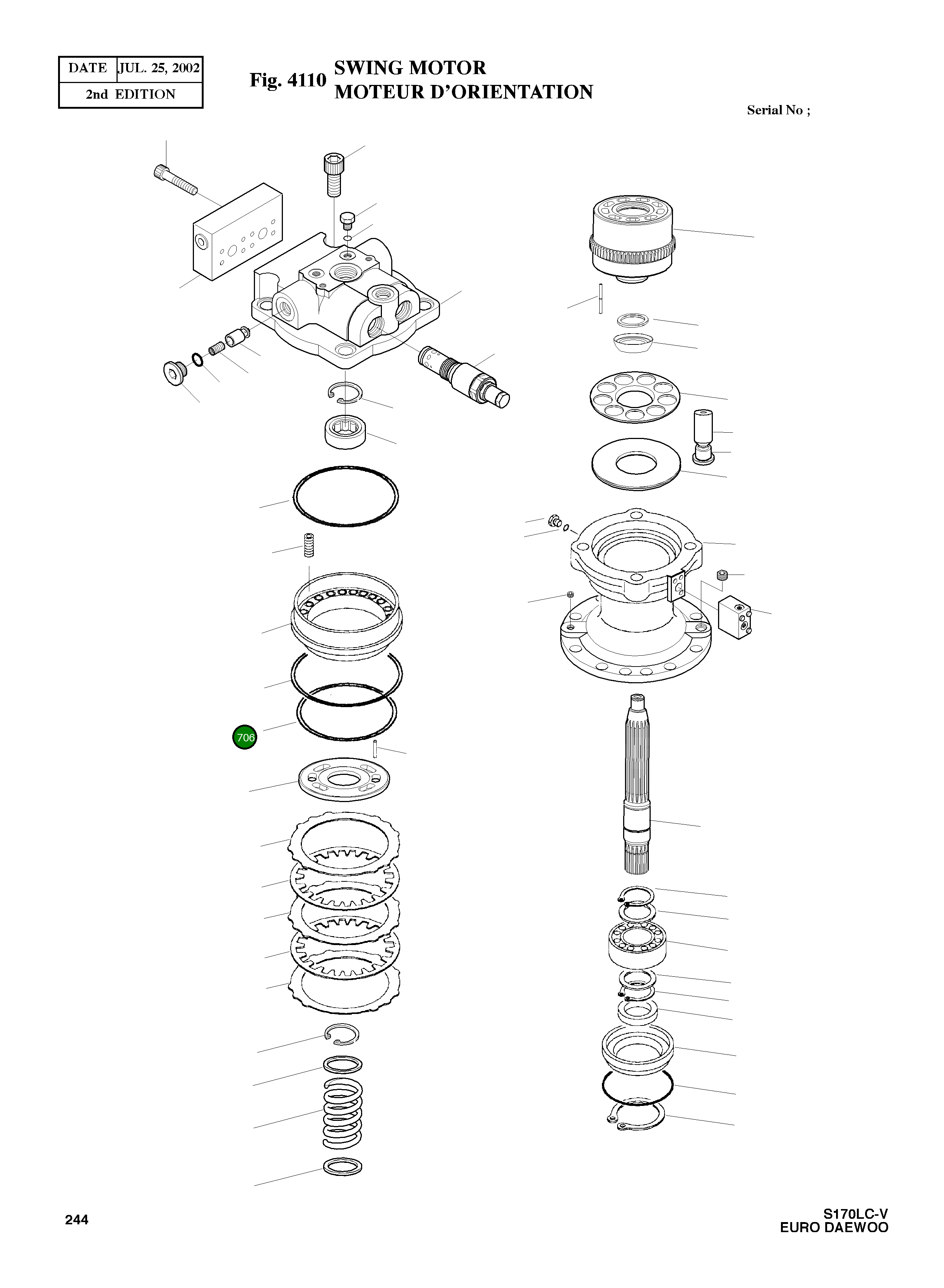 Кольцо уплотнительное (O-Ring) 180-00220  Komatsu