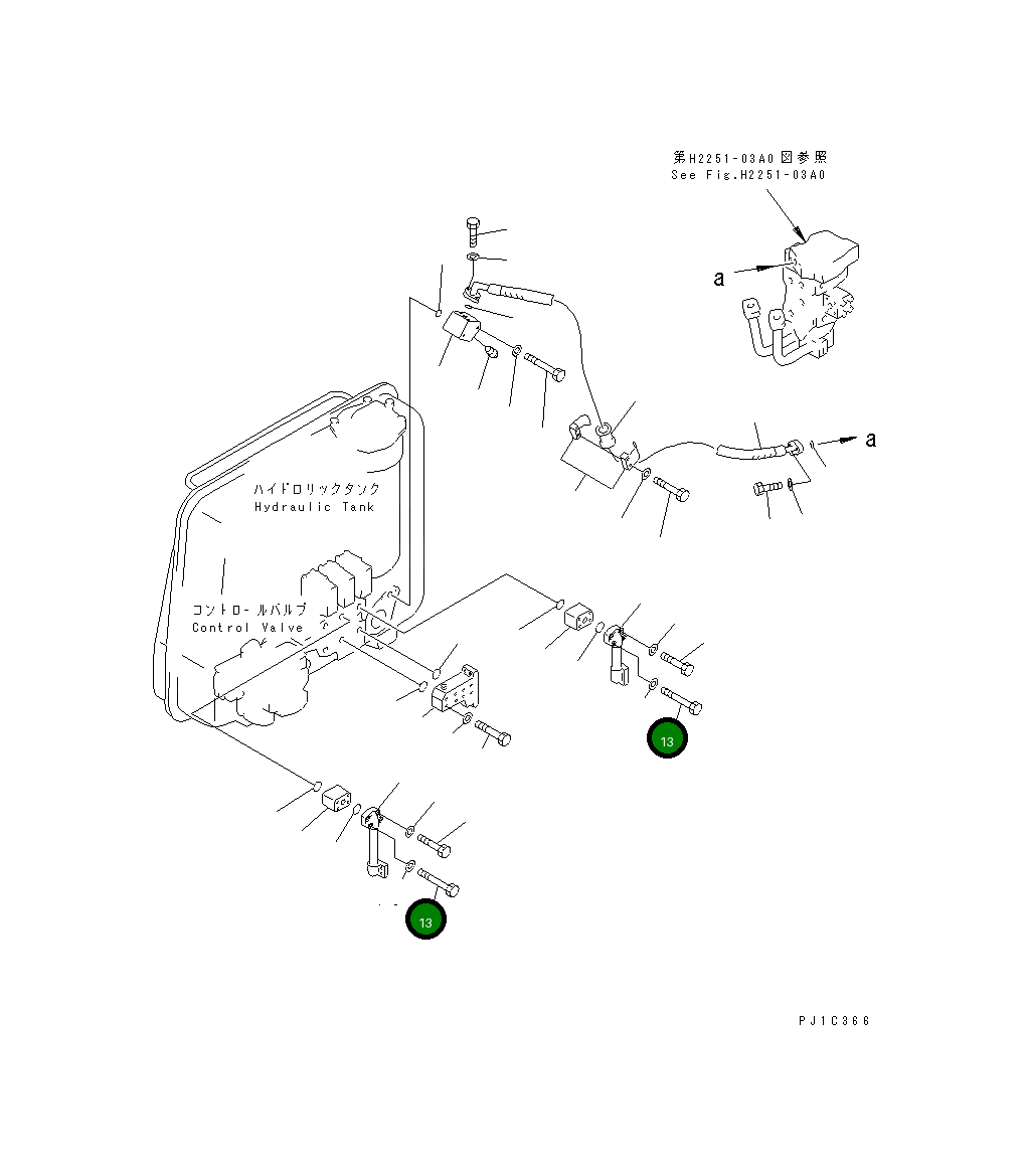 Болт 20T-62-61970 Komatsu