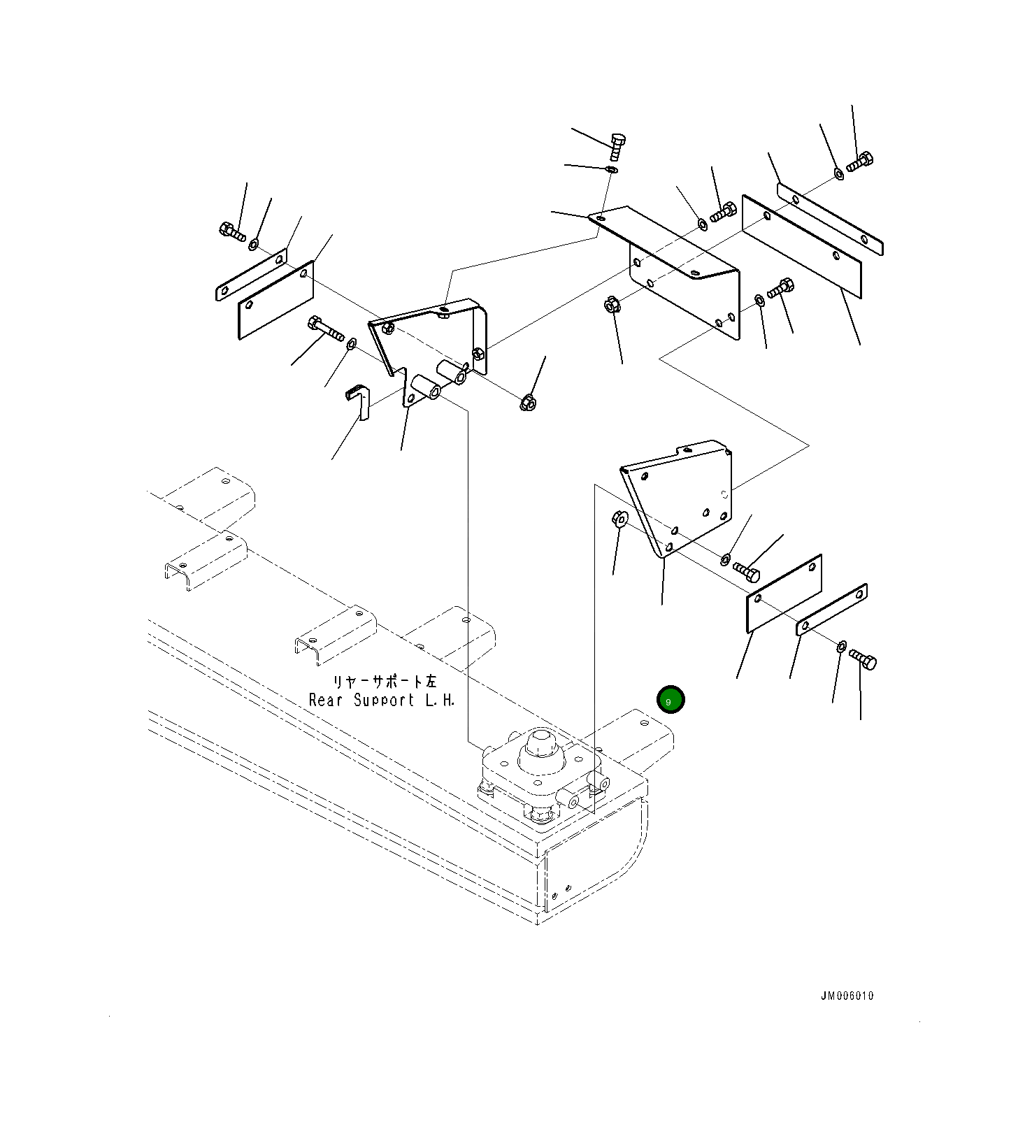 Крышка 561-54-8H610  Komatsu