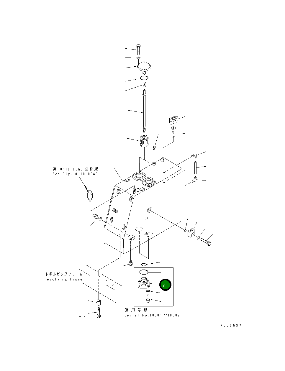 Крышка 21T-60-71130 Komatsu