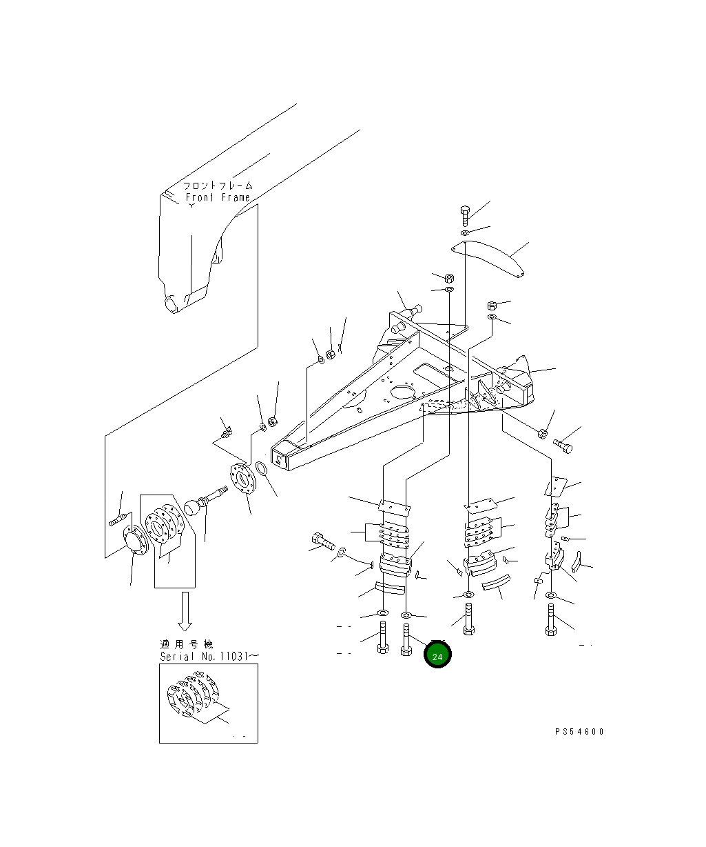 Болт 235-70-11471 Komatsu