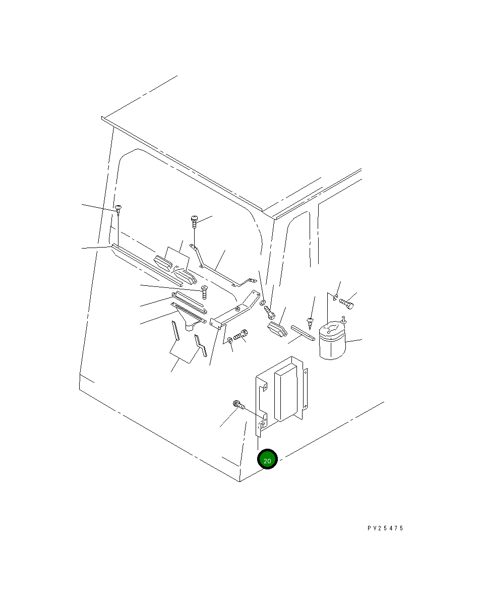 Крышка 567-54-73560 Komatsu