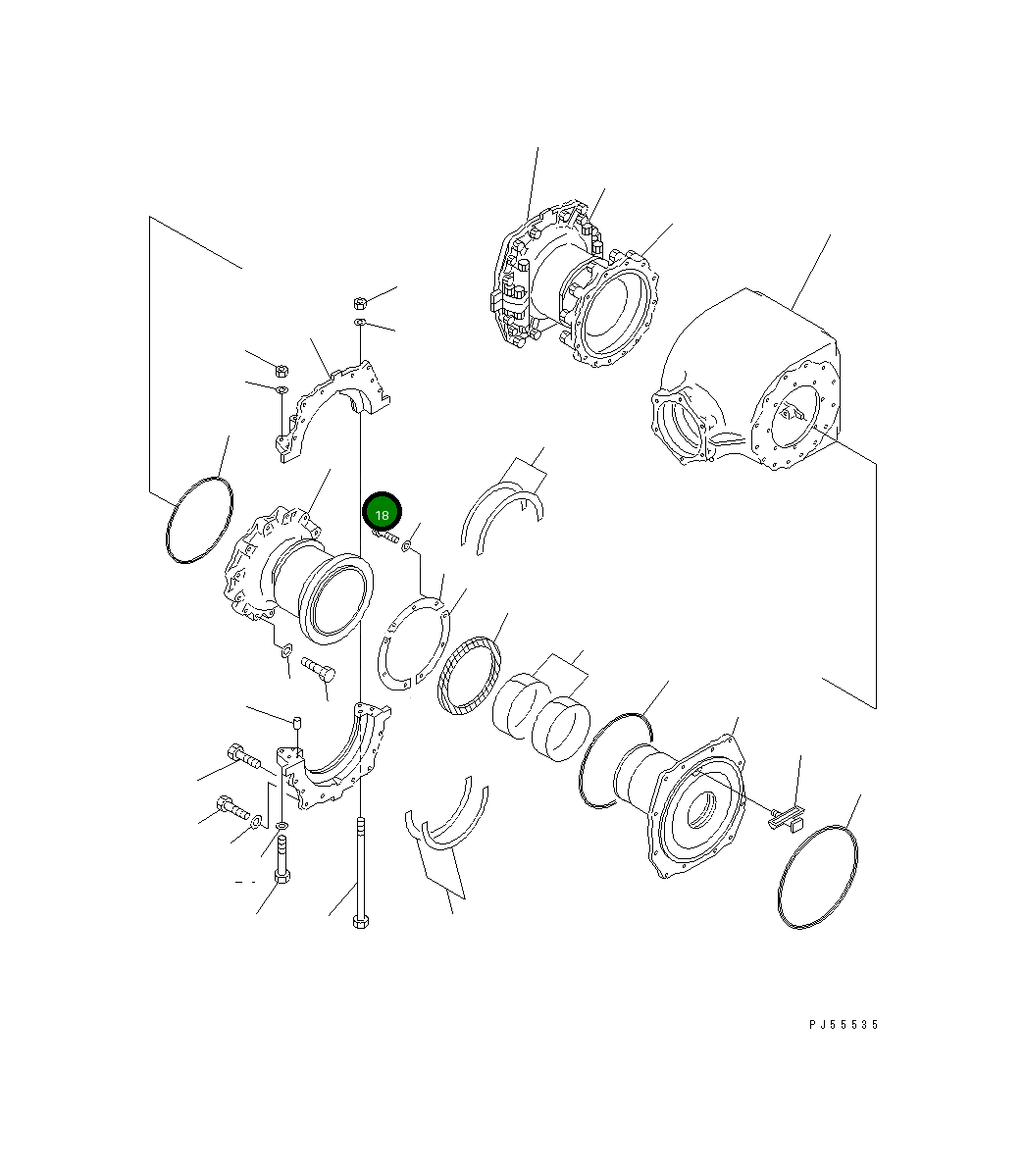 Болт 01010-50818 Komatsu