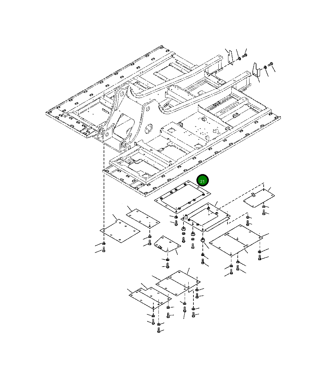 Крышка 206-54-A1590  Komatsu