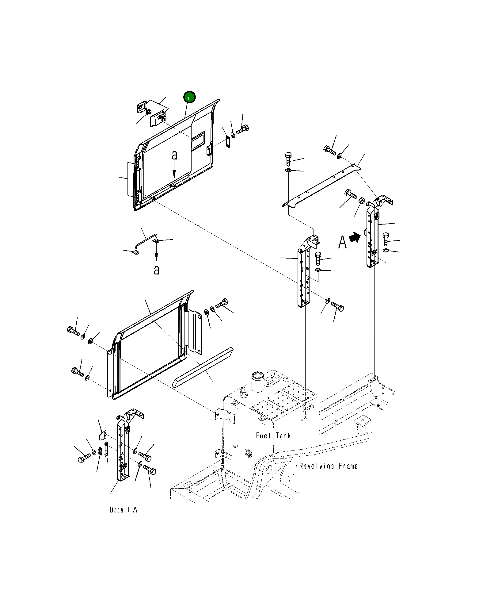 Крышка 21K-54-73292  Komatsu