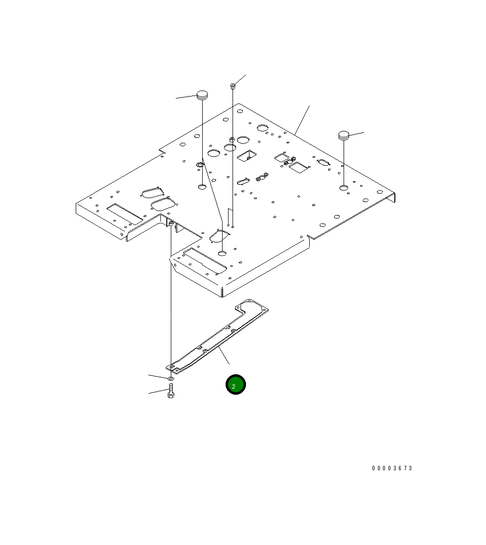 Крышка 23B-54-32511 Komatsu