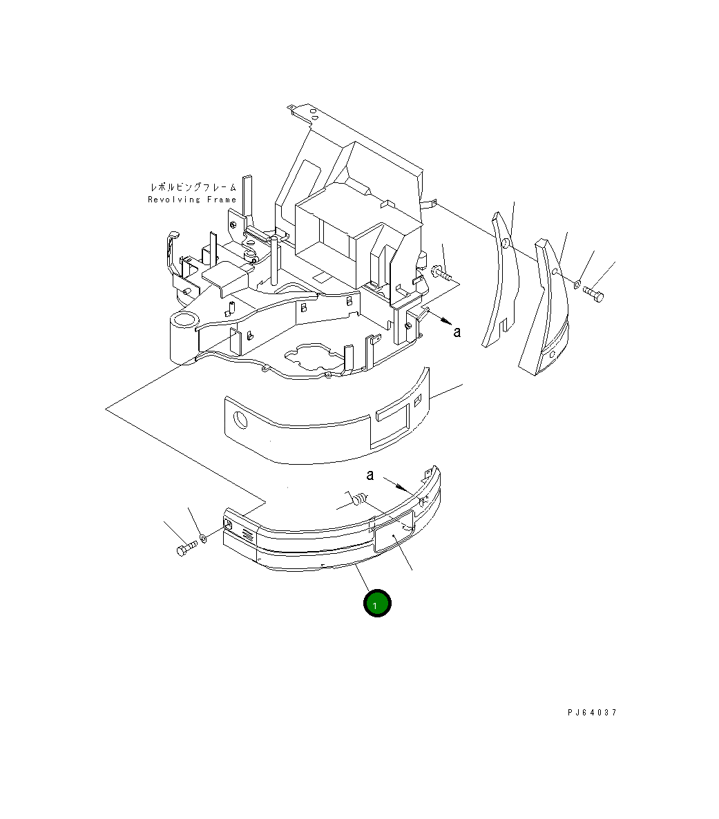 Крышка 22L-54-11213 Komatsu