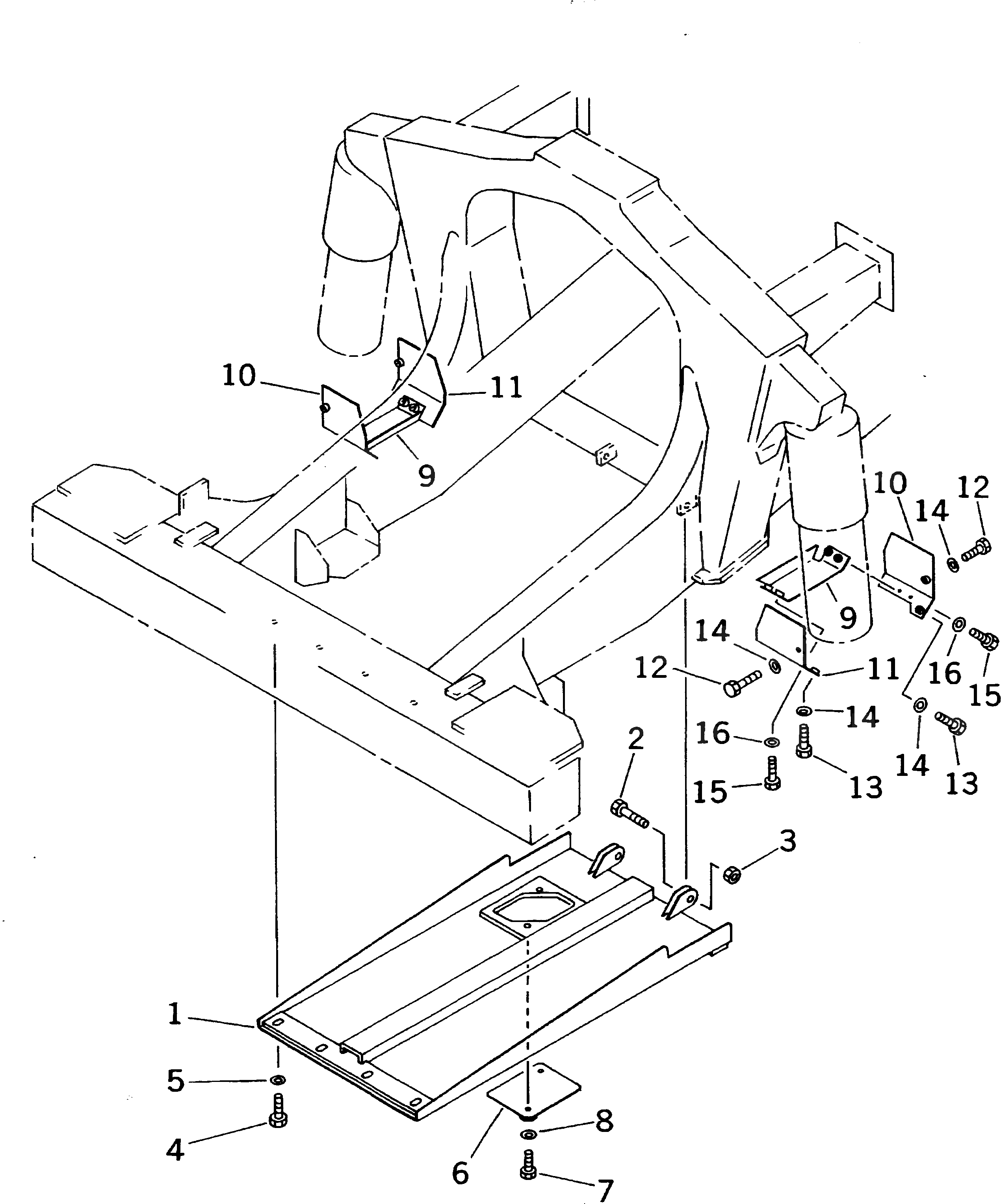 Крышка 566-88-6D820  Komatsu