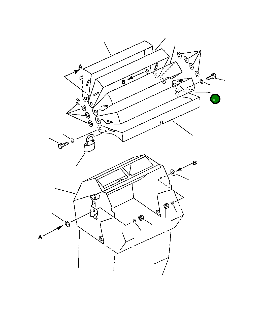 Крышка 419-U56-1140  Komatsu