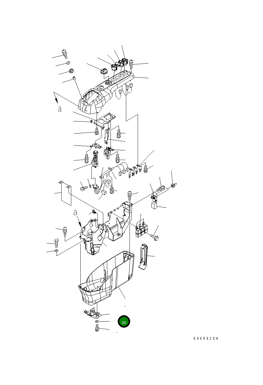 Крышка 22U-43-23711 Komatsu