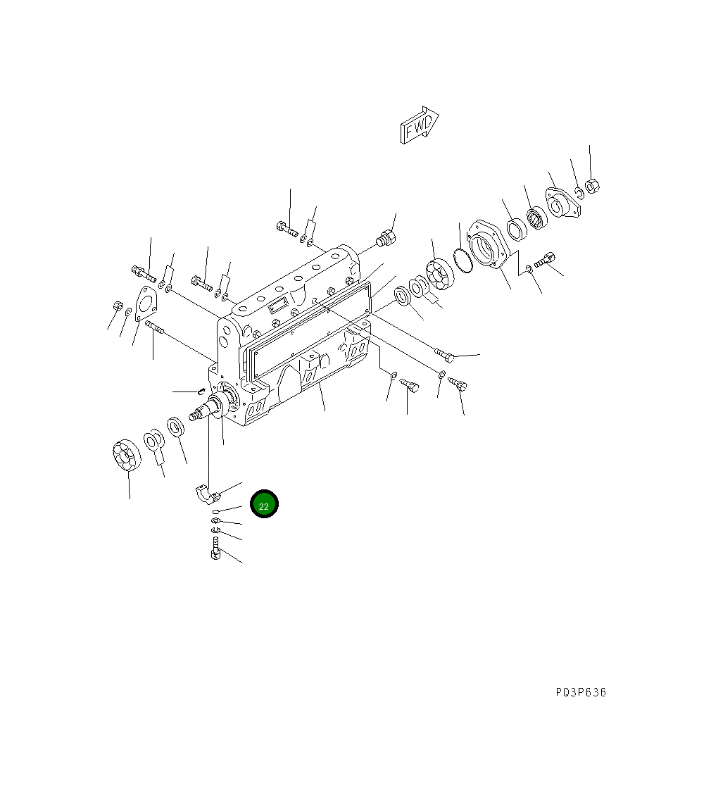Кольцо уплотнительное (O-Ring) DK029630-9020 Komatsu