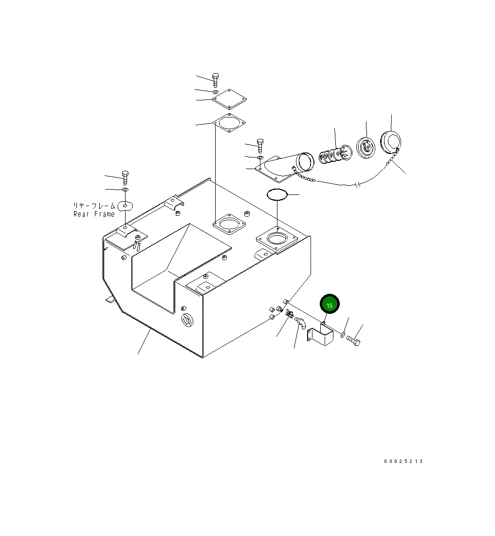 Крышка 23D-04-31131 Komatsu
