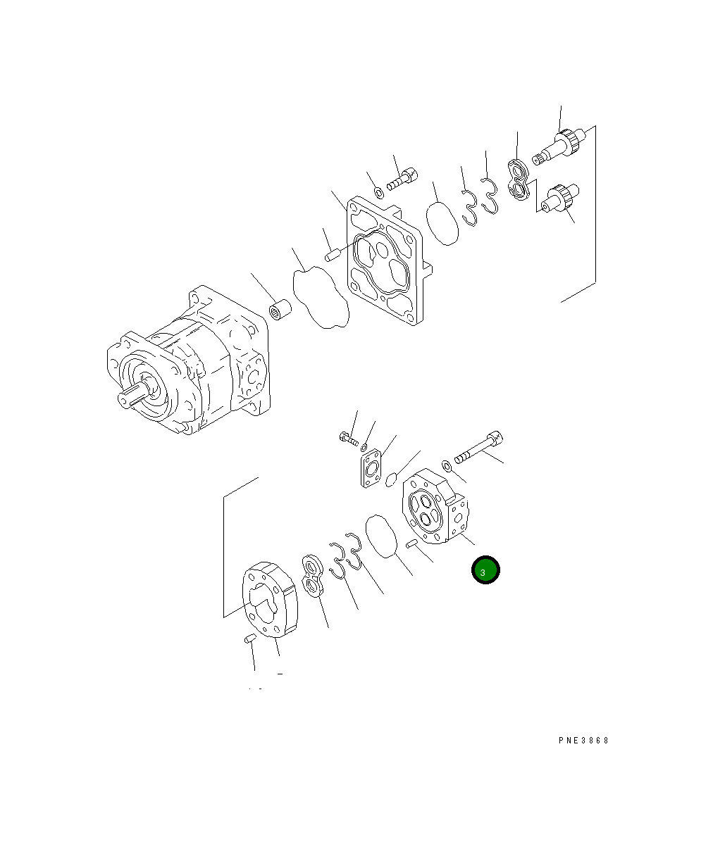 Крышка 705-17-01160  Komatsu