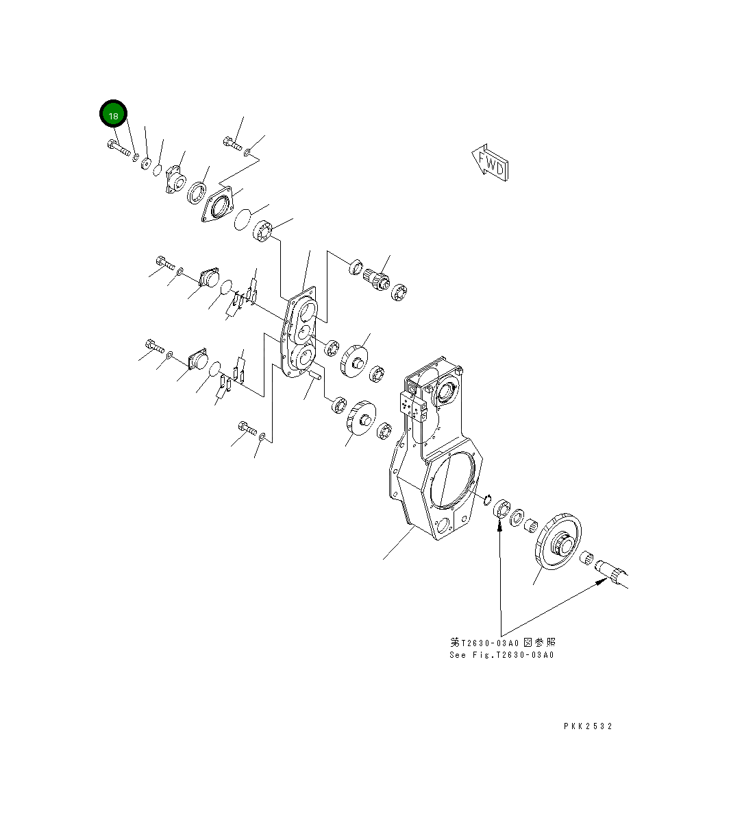 Болт 01015-51065  Komatsu