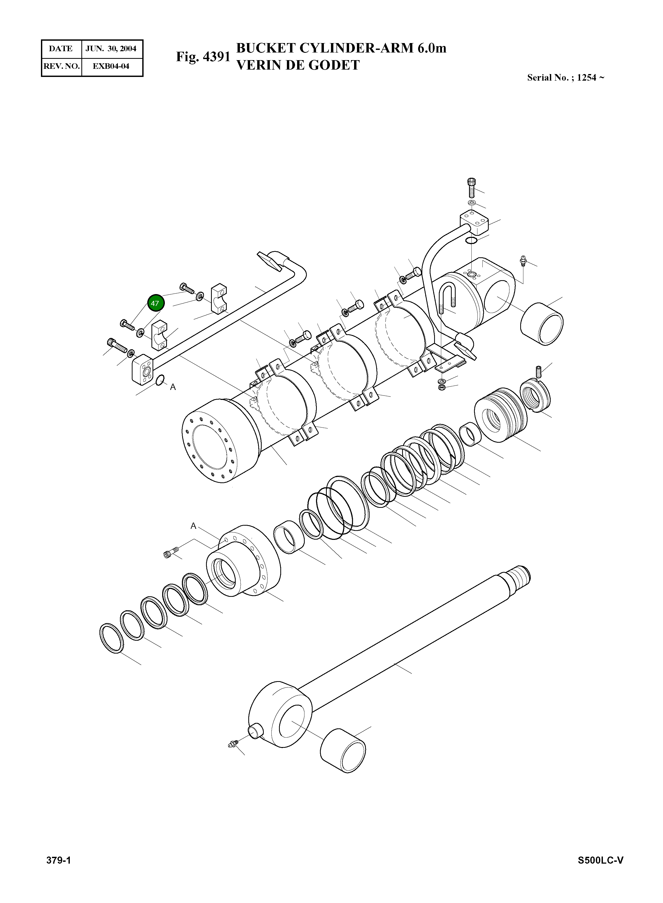Болт S0558761 Komatsu