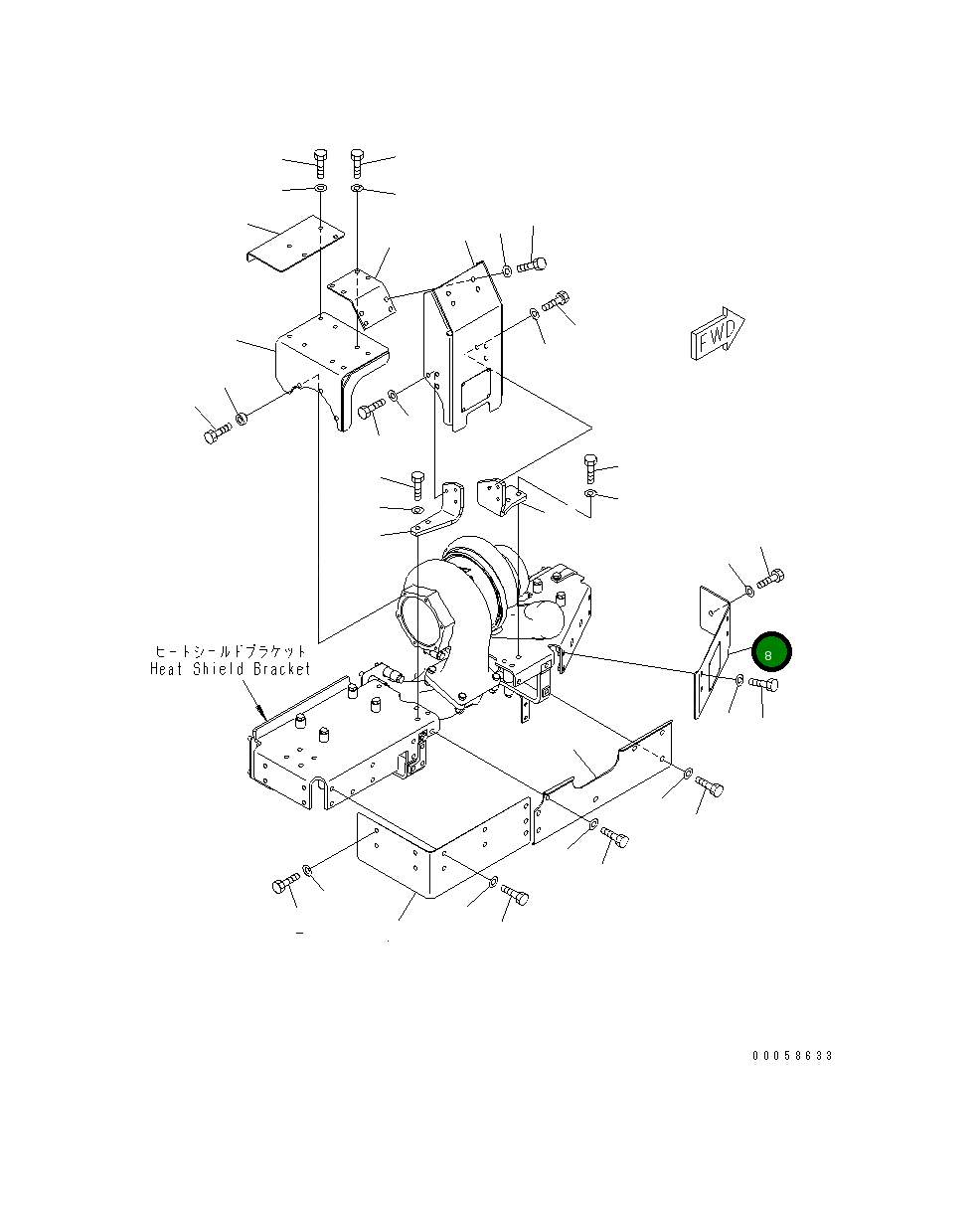 Крышка 6245-11-7920 Komatsu