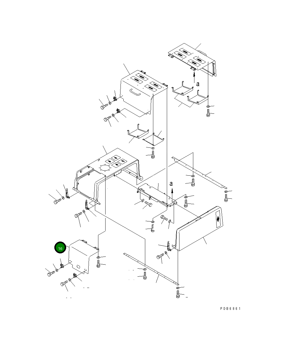 Крышка 209-54-78141 Komatsu