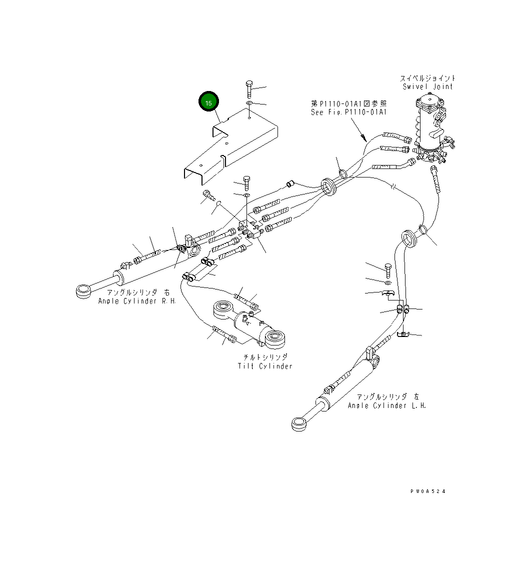 Крышка 22F-910-1550 Komatsu