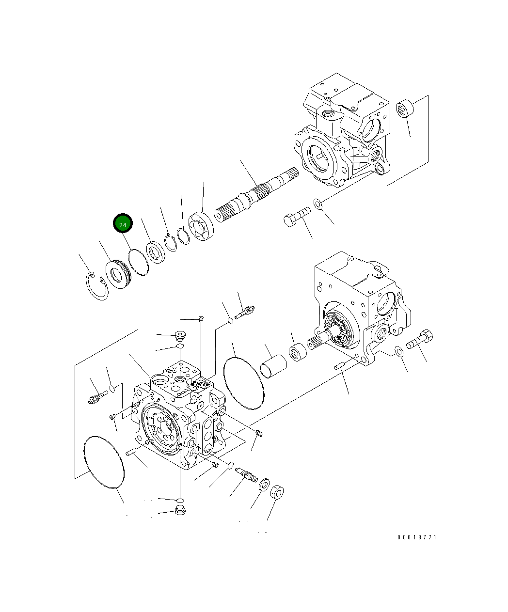 Кольцо уплотнительное (O-Ring) 07000-A2075 Komatsu