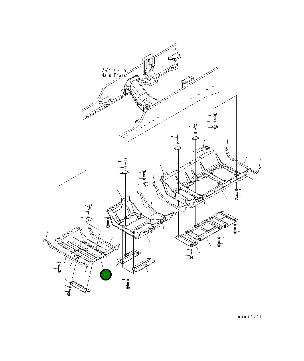 Крышка 154-54-77740  Komatsu