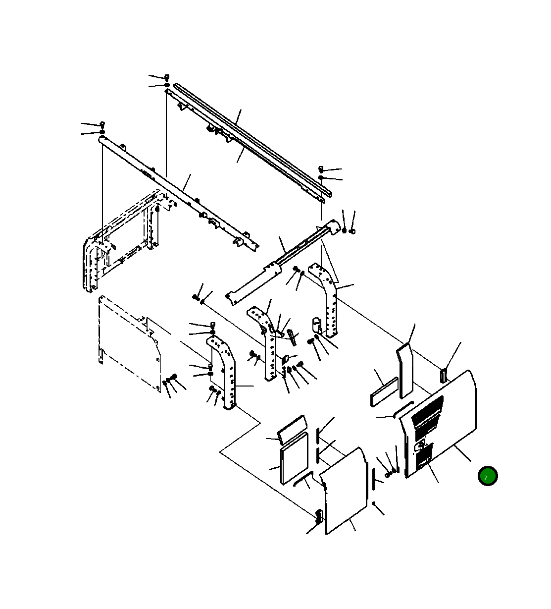 Крышка 206-54-21272 Komatsu