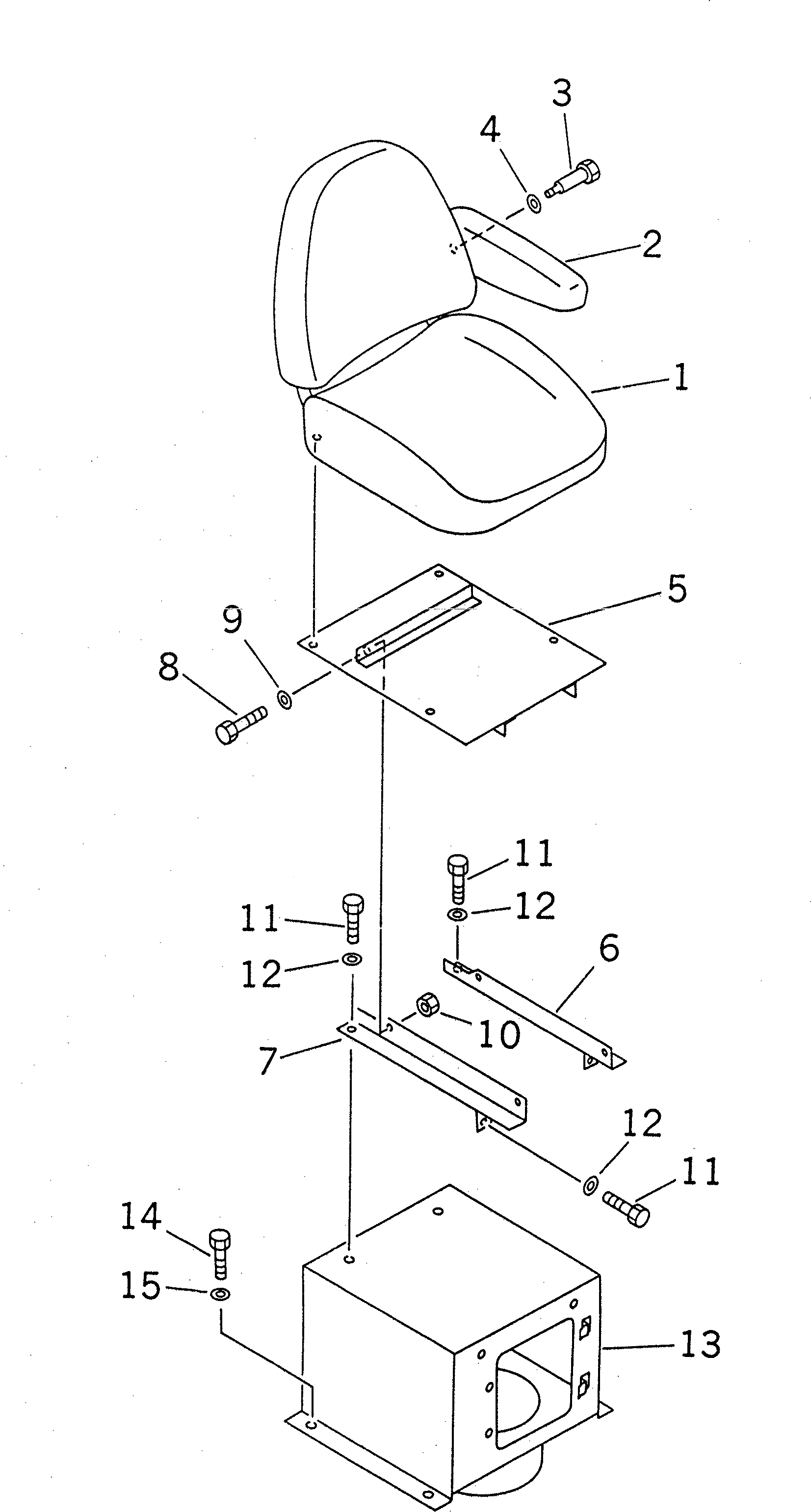 Болт 20M-57-71220 Komatsu
