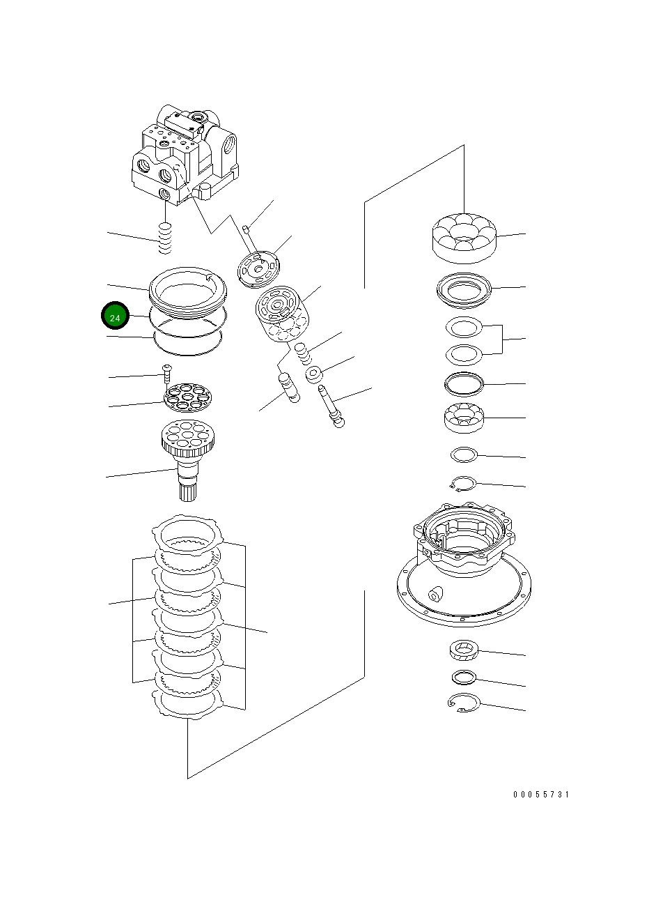 Кольцо уплотнительное (O-Ring) 07000-B5230  Komatsu