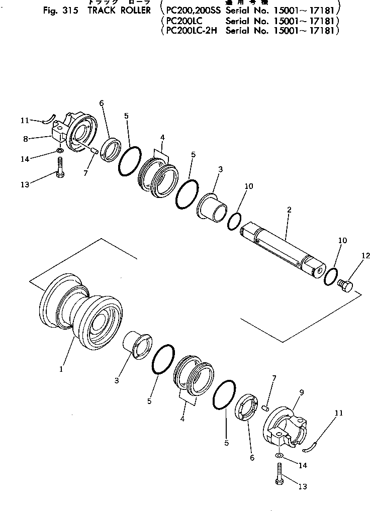 Кольцо 205-30-56160  Komatsu