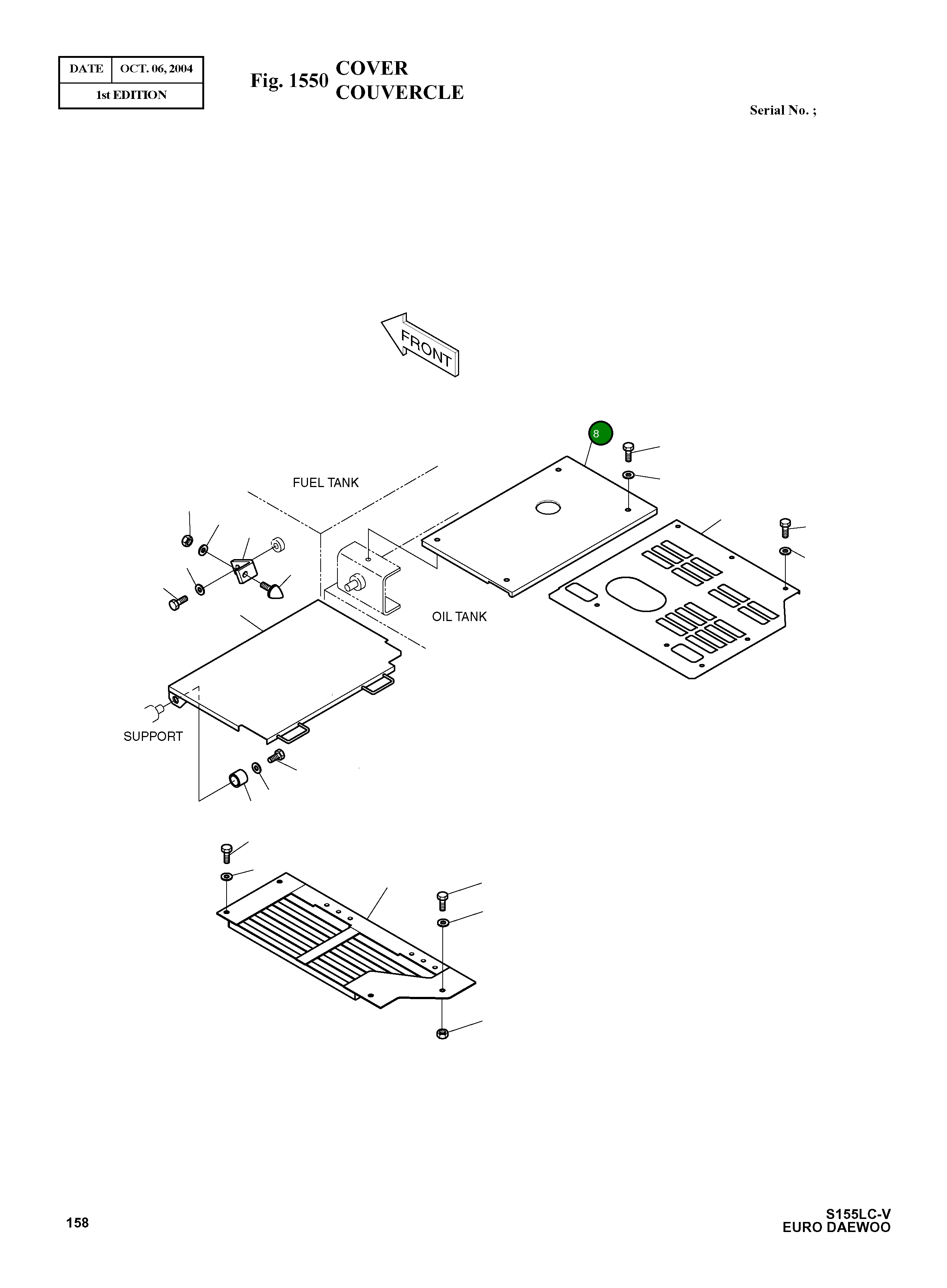 Крышка 2627-1139A Komatsu